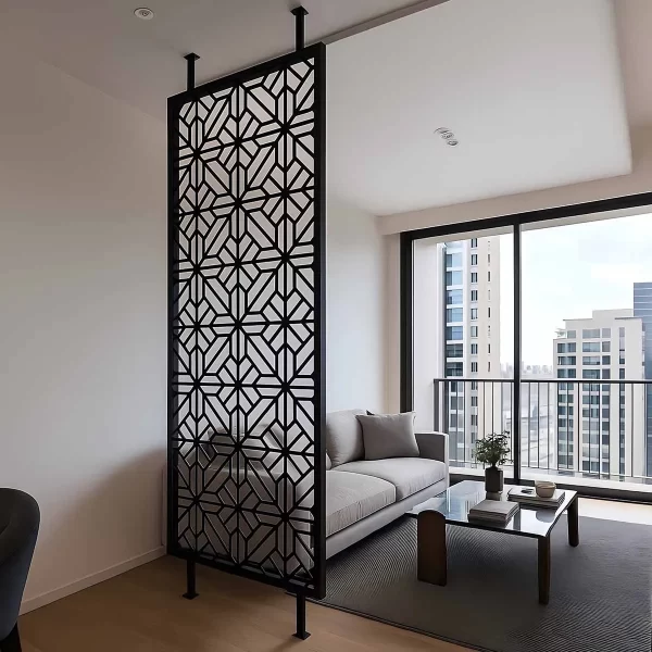 Laser-Cut Decorative Privacy Screen Panels